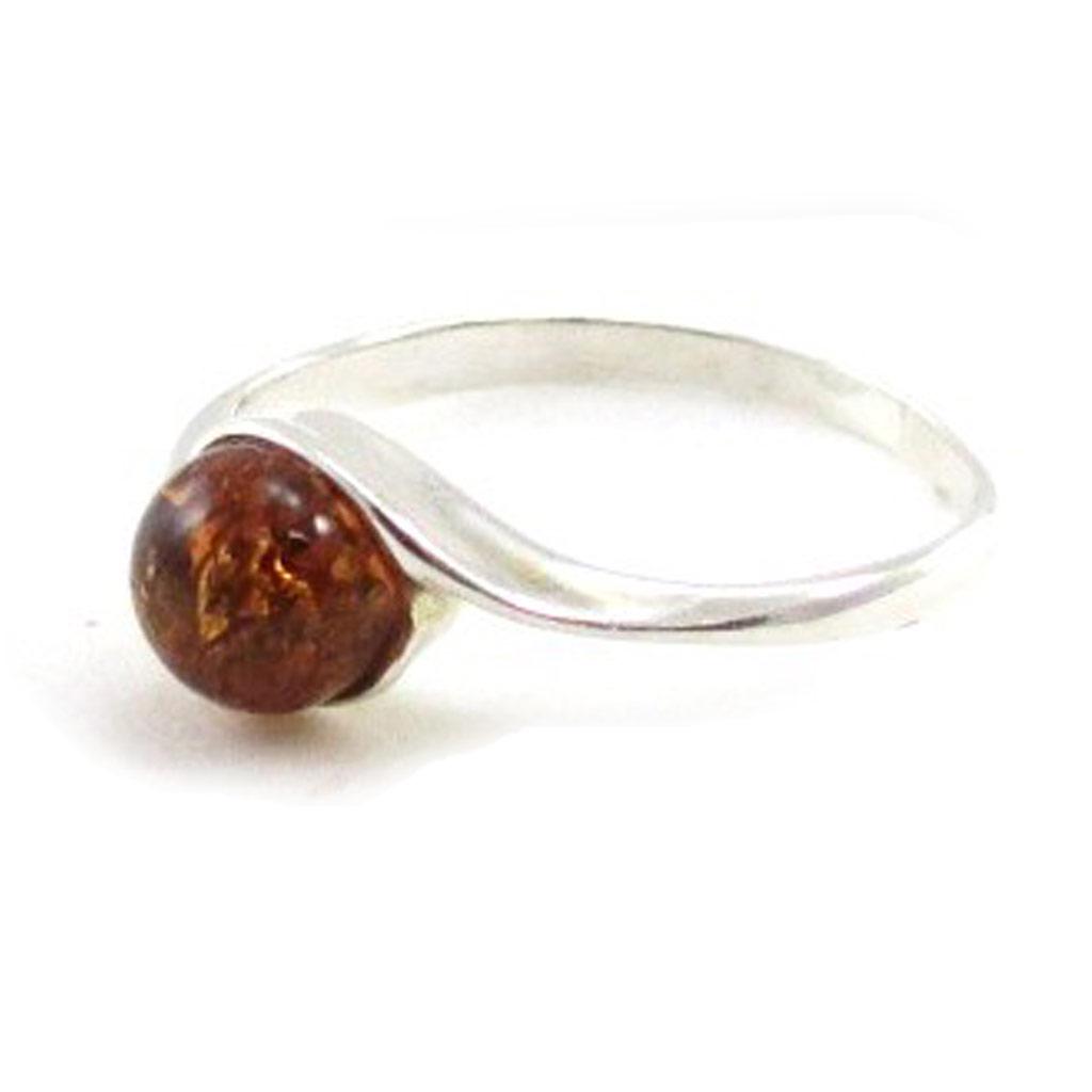 Amber 'Inspiration' sølvring