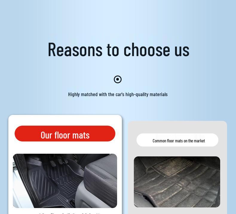 JMC Teshun TPE Waterproof Floor Mats for Front Cabin & Rear Compartment (Long/Short Wheelbase).