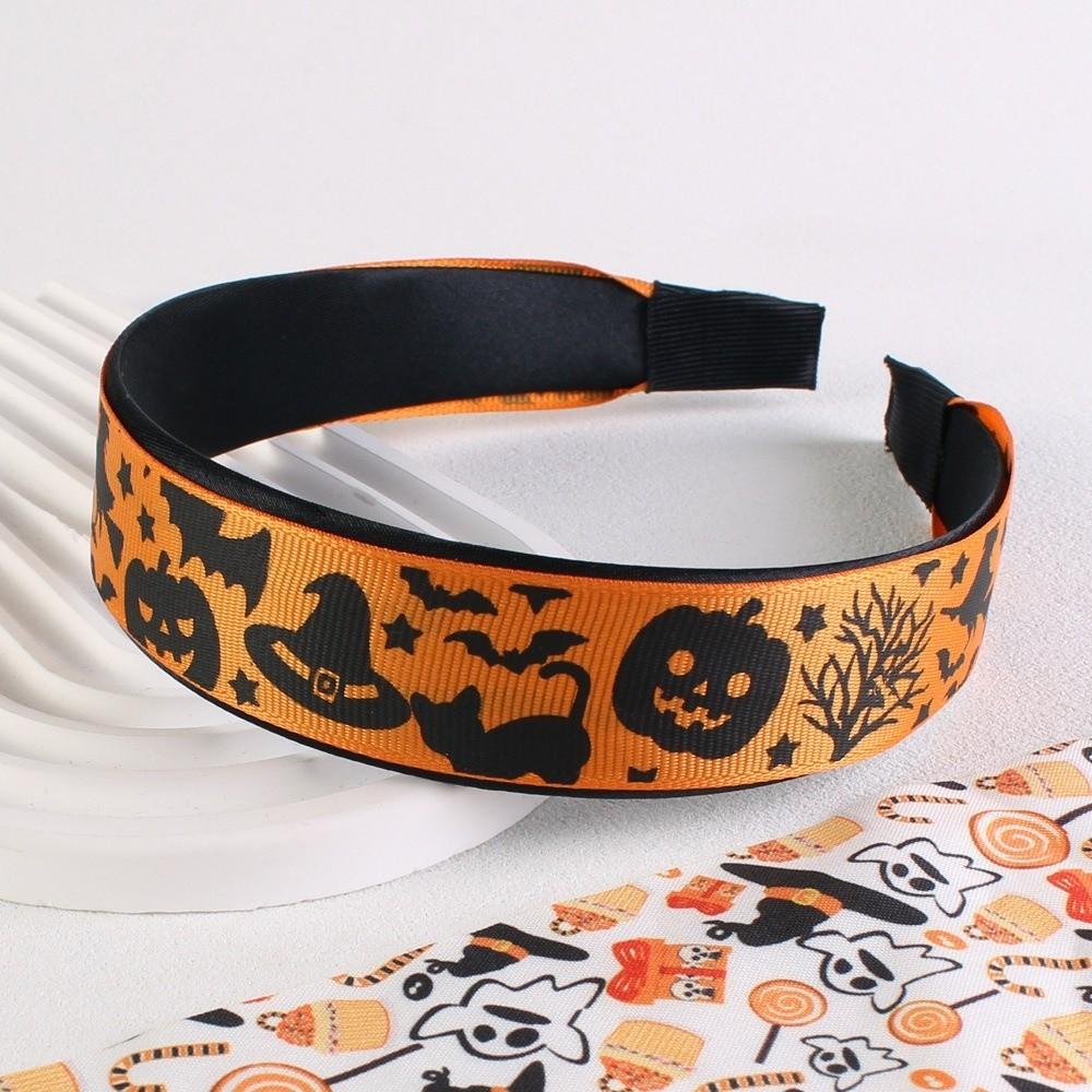 Horrible Skull Head Headband Bat Ghost Bat Print Hairband Halloween Hair Hoop  Girls/Children