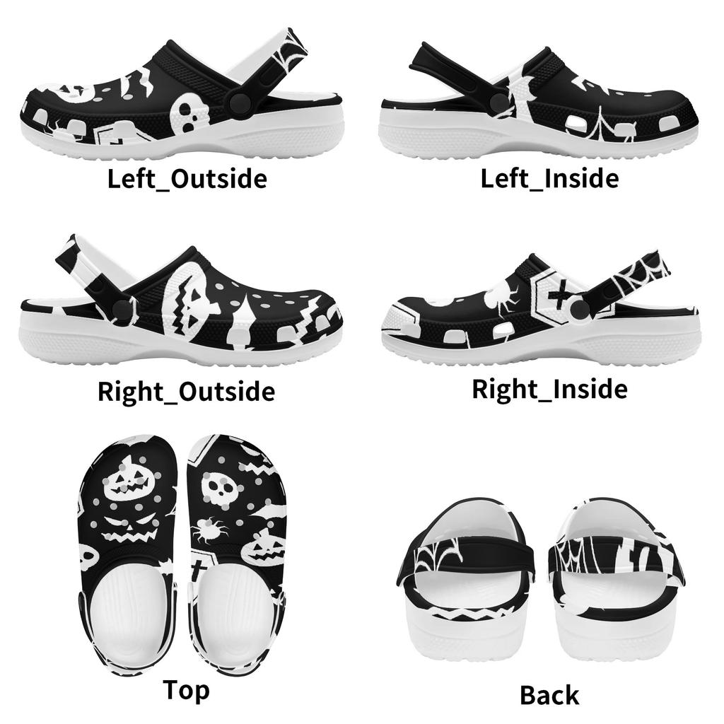 Unisex Color Print EVA Garden Clogs Soft Lightweight Breathable Slip On Shoes Beach Pool Bathroom Home Outdoor Sandals