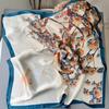 New Women Silk Printed Design Scarf For Women Fashion Neck Tie Hand Bag Foulard Wrist Kerchief Shawl Wraps Hajib Silk Scarves