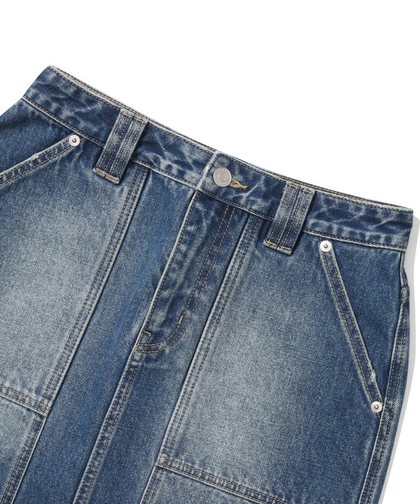 COVERNAT WOMAN Mini Denim Skirt Blue