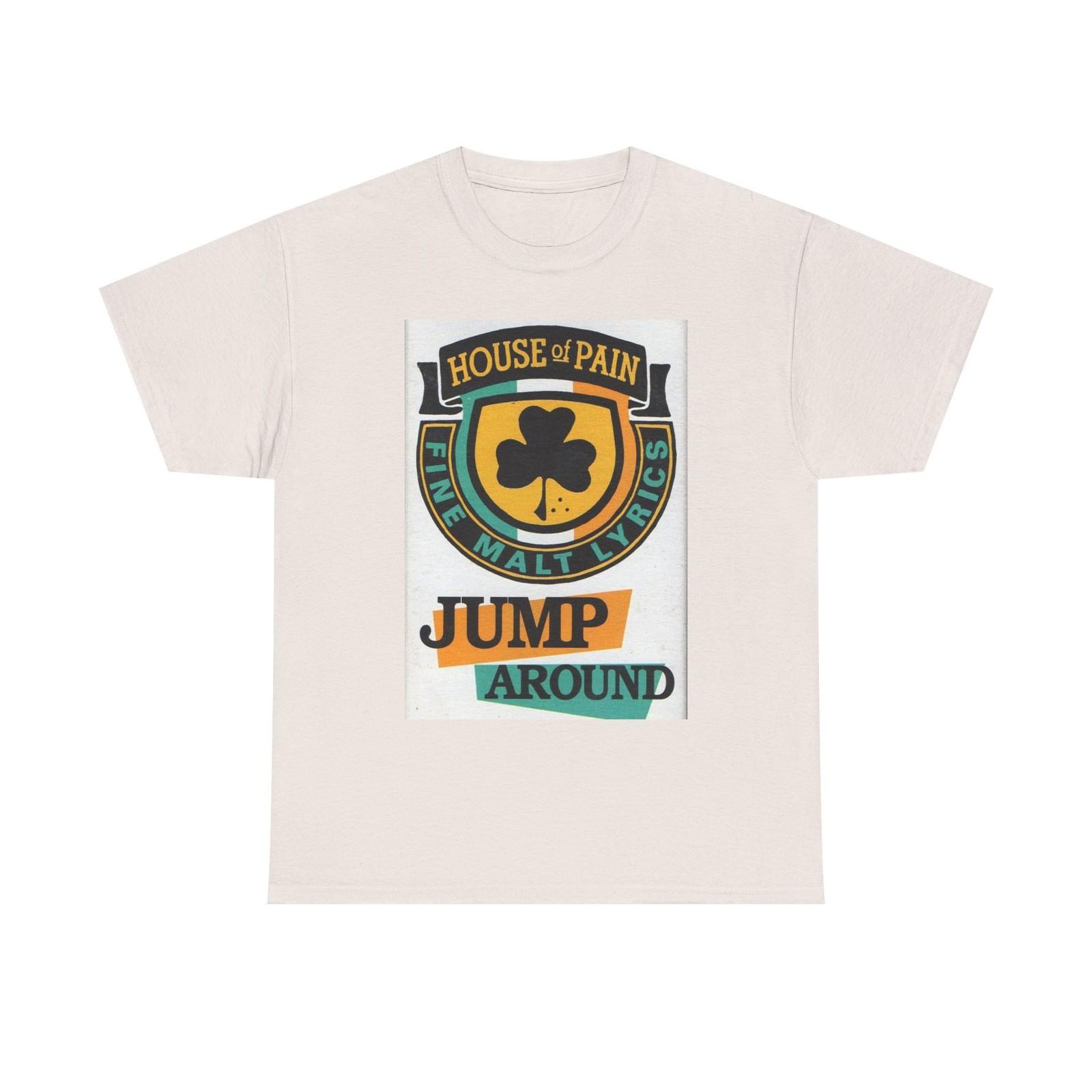House Of Pain Graphic T Shirt Retro Music Jump Around Unisex Heavy Cotton Tee L