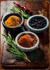Kitchen Themed Wall Art Decor Colorful Spice and Spoon In Table Metal Tin Sign Food Cooking Ingredients Metal Art Print Decor