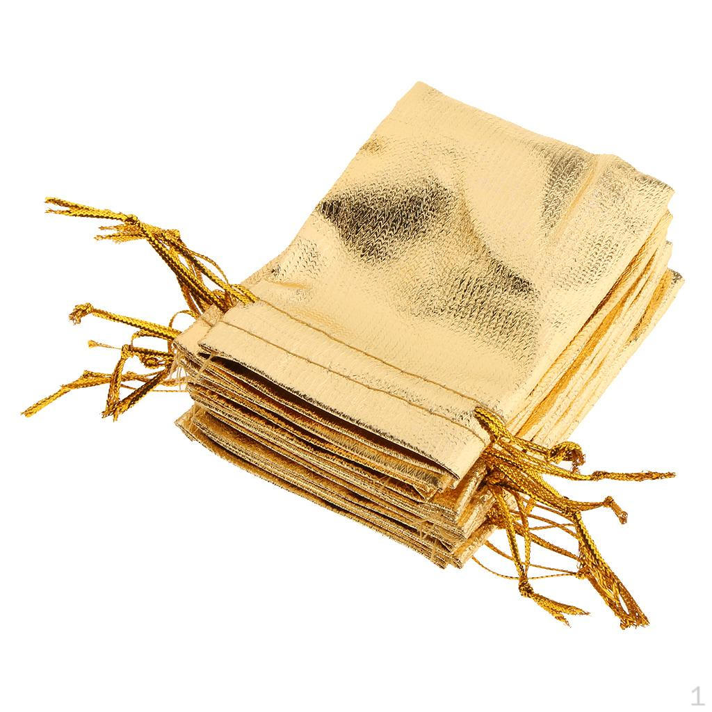 50 Piece Wedding Party Favor Bags Jewelry Pouches Wrap 7 x 9cm