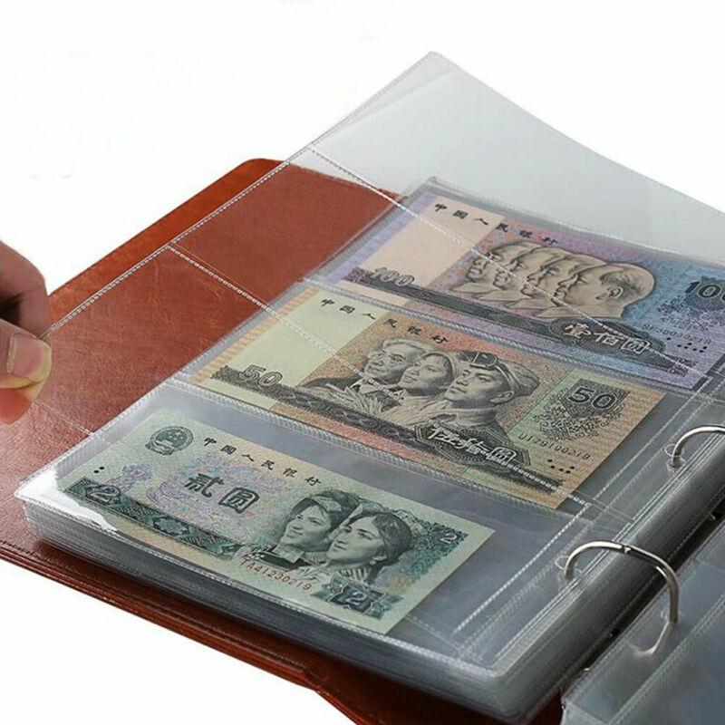 Storage Paper Money Album Clear Accessory Transparent Accessories Portable