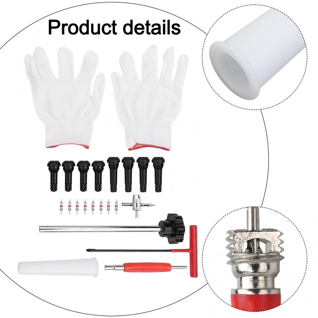 Complete Quick Change Tire Valve Tool Kit with 22 Essential Pieces