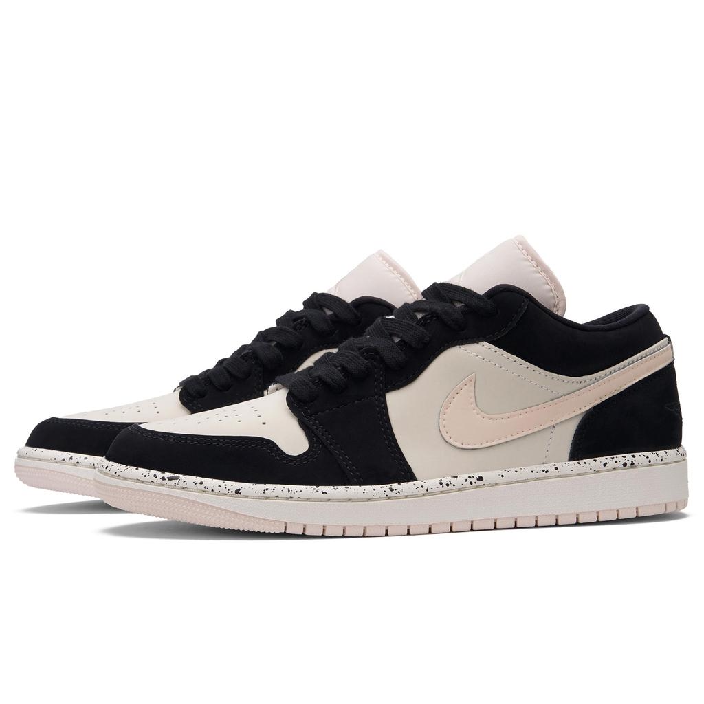 Jordan Air Jordan 1 Out Of Control Peach Low top Vintage Basketball Shoes Unisex Black Pink DC0774-003(Team990-)