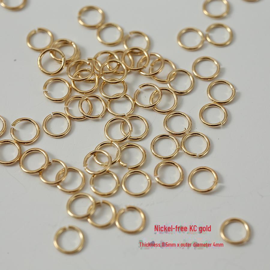 Nickelfreie galvanisierte 925 Silber Kupfer Ohrhaken in KC Gold