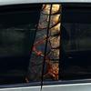 2Pcs/set  Wood ized Car Center Pillar Sticker Wood Auto B Pillar Protective Film Decoration Scratch Cover Sticker