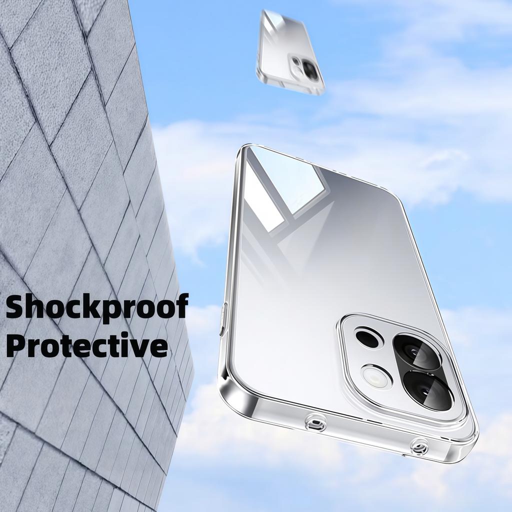 Transparent TPU Shockproof Protection Phone Case for Oneplus 15 / 13 / 13T - Clear