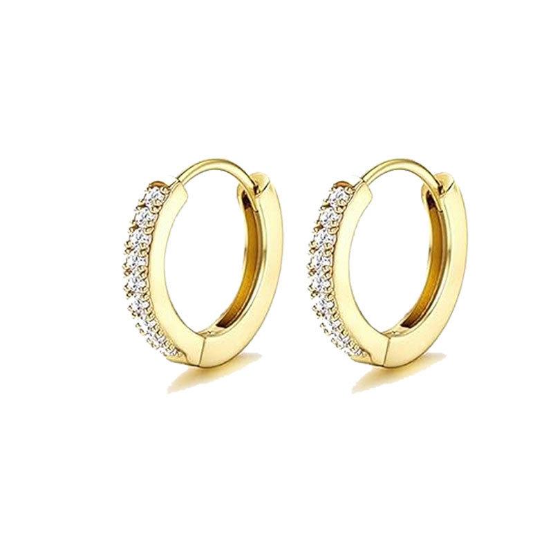 Stainless Steel Ear Barbels Ear Ring Star and Moon Ear Hoops Versatile Ear Pinning Accessories
