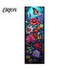 Floral Pattern Bookmark Stained Glass Flower Bookmark, Acrylic Suncatcher Plant Book Page Marker, Gifts for Bookish, Women Retro Style