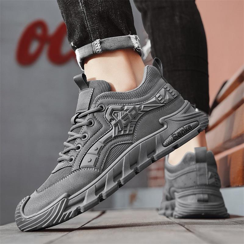 Spring and summer breathable wear-resistant low-top outdoor casual shoes men's low-top mesh retro trend new work men's shoes