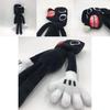 Siren Head Series Black Dog Plush Toy Crooked Neck Horror Stuffed Doll 30cm/11.8inch Height