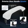 Front Right Side Car Exterior Door Handle No.13583889/13583891 for Chevrolet Silverado 2014-2018 White ABS 1 Pc