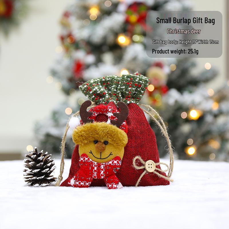 Christmas Eve Apple Candy Gift Tote & Packaging Bag