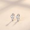Single Diamond Ear Buckle Women's Simple and Small Temperament Niche High-end Design Sense Diamond Earrings Girls Gift
