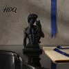 Retro Home Decor 3D Printed David Statue with Cat European Classic Art Sculpture Figurine Personality Desktop Display for Office Decor Modern