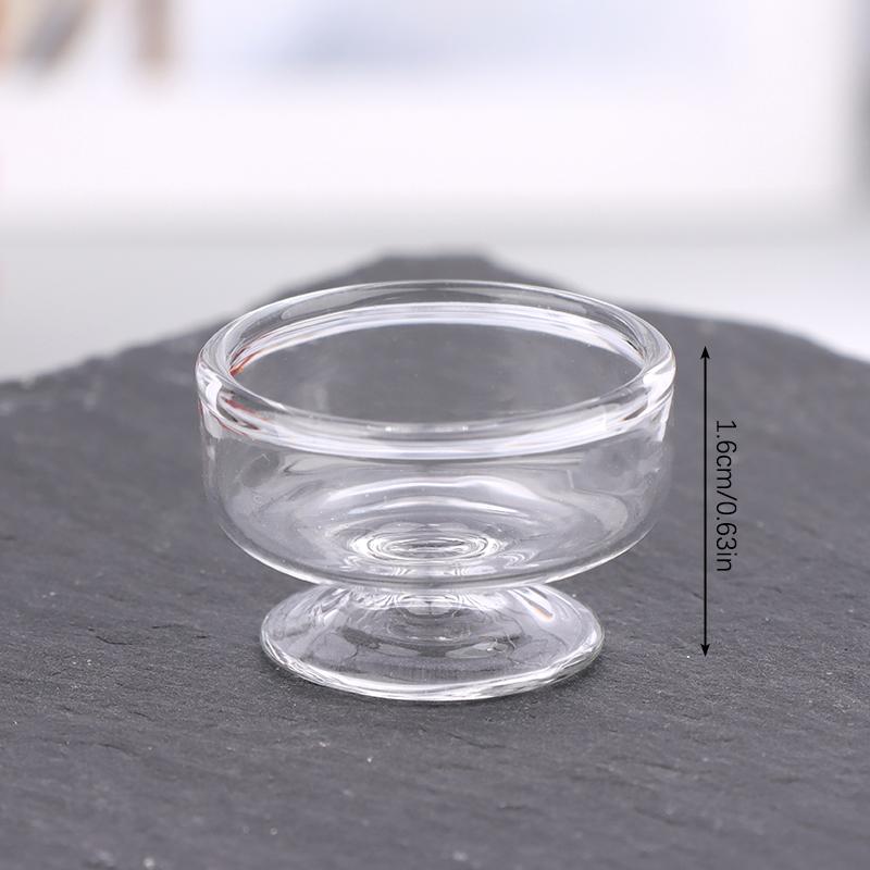 1:12 Dollhouse Miniature Glass Vase Dessert Cup Wine Bottle Wishing Bottle W/Corked Home Decor Toy Doll House Accessories