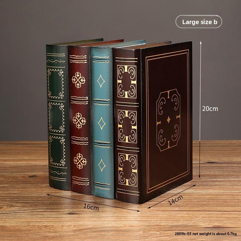 Vintage Buchbox Organizer Mit Holzdesign Für Bürodekoration Und Schmuckaufbewahrung