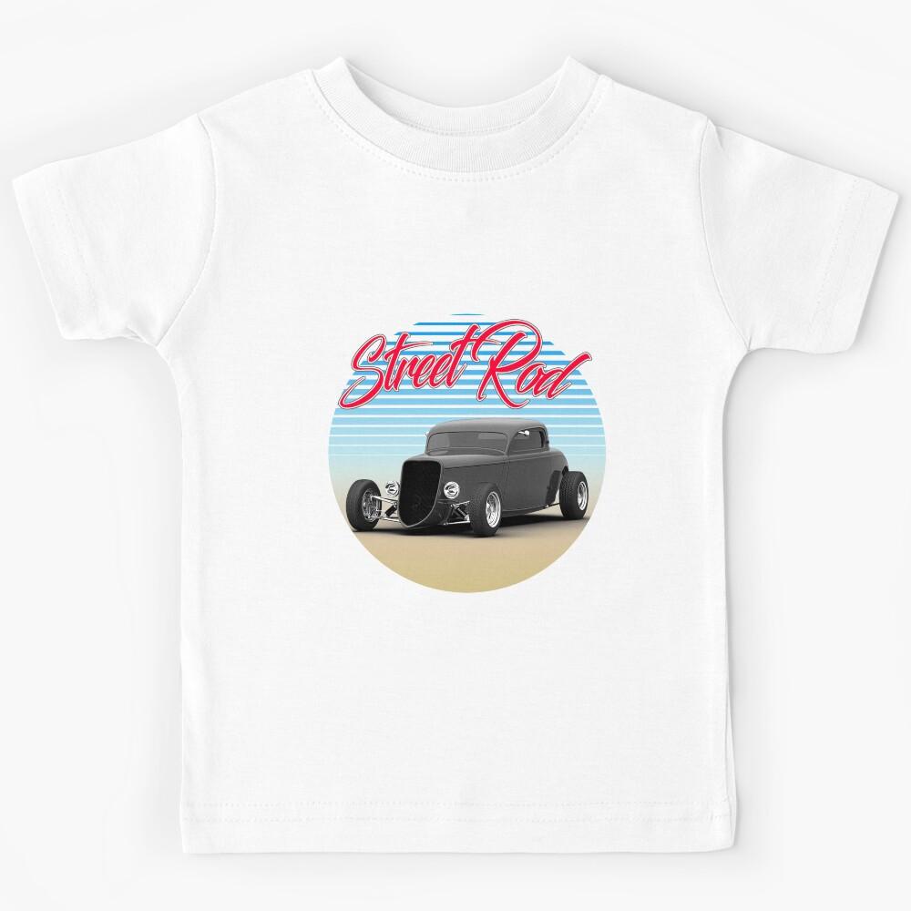 Street Rod Ford Couple 1 on White Background Kids T-Shirt 140
