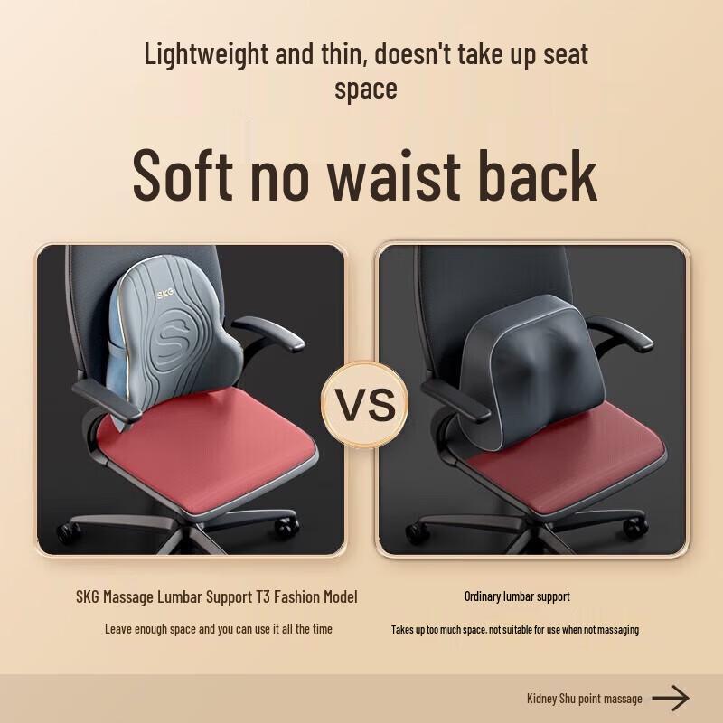 SKG T3 Lumbar Massager Pillow with Heat