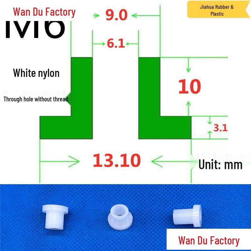 T-Shaped Nylon Insulating Bushing Spacer for M3-M35 Threads