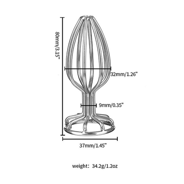 Stainless Steel Hollow Anal Plug Speculum Anal Dilator Expander Anus Butt Plug Erotic Sex Toys Women Men Anal Toys for