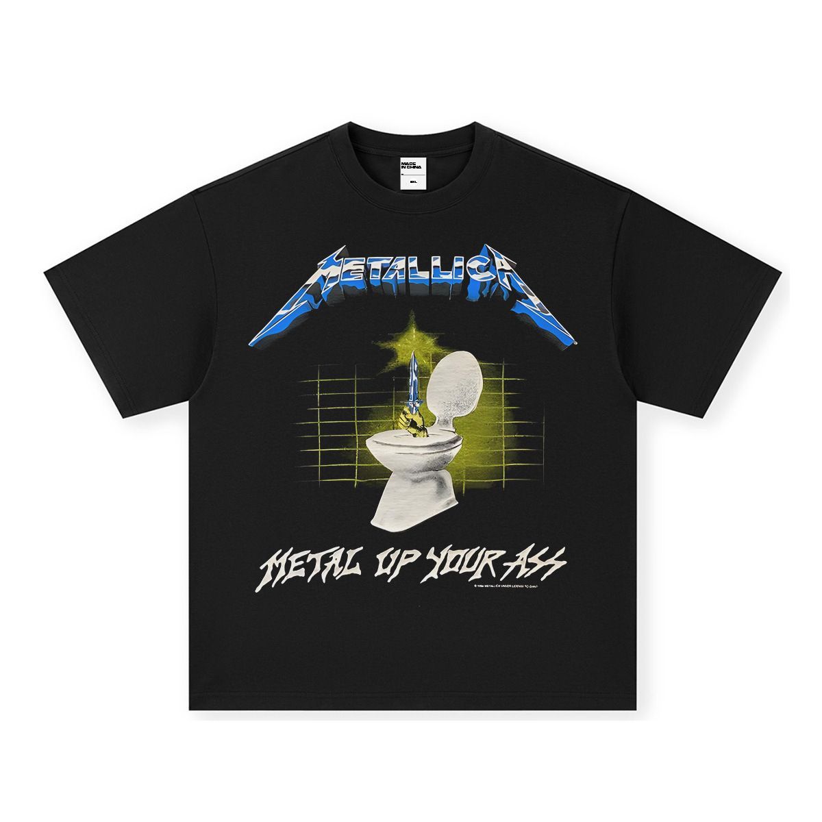 

T-shirt Vintage À Manches Courtes Groupe De Rock Rétro Américain Imprimé Pur Coton Pour Hommes Et Femmes 4XL