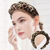 Haarband mit Leopardenmuster, Make-up-Haarband, Haarspange für Frauen zur Gesichtspflege, Spa-Geschenk, Party