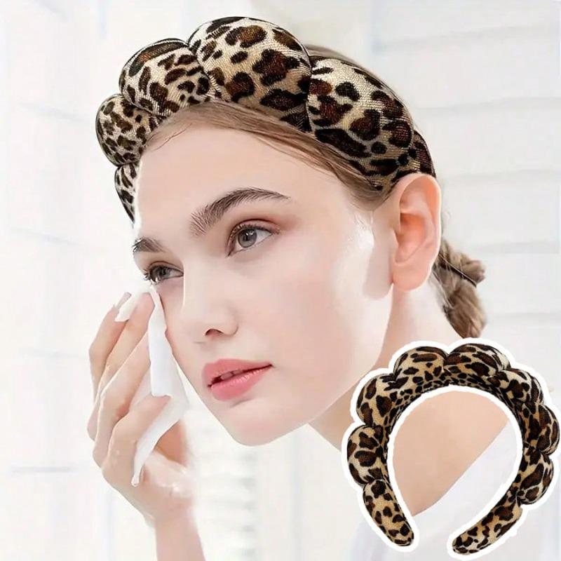 Haarband mit Leopardenmuster, Make-up-Haarband, Haarspange für Frauen zur Gesichtspflege, Spa-Geschenk, Party