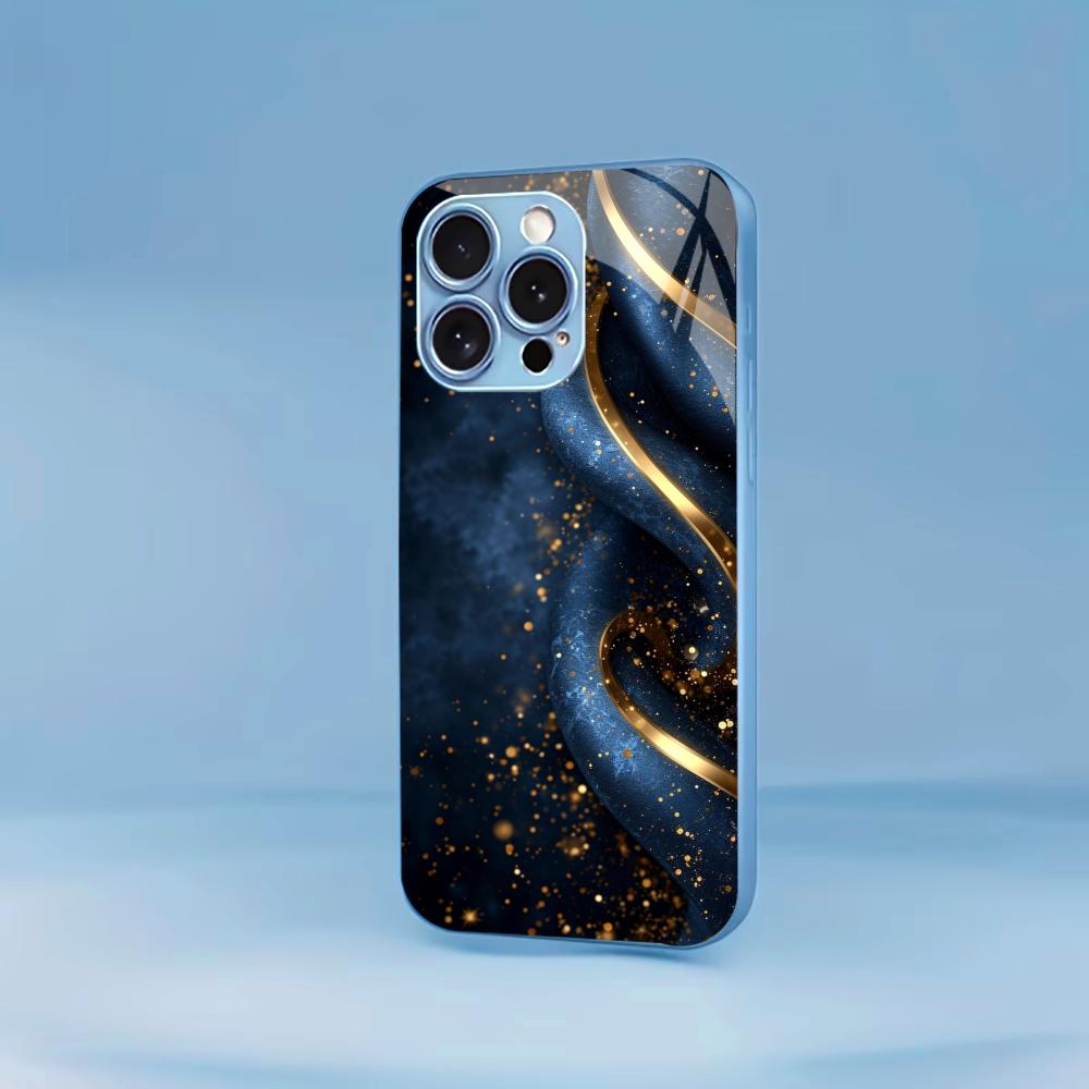 Colorful For Electroplated Glass Phone Case For iPhone 17 16 15 14 13 12 11 Pro Max Plus 16E 17Air Cover