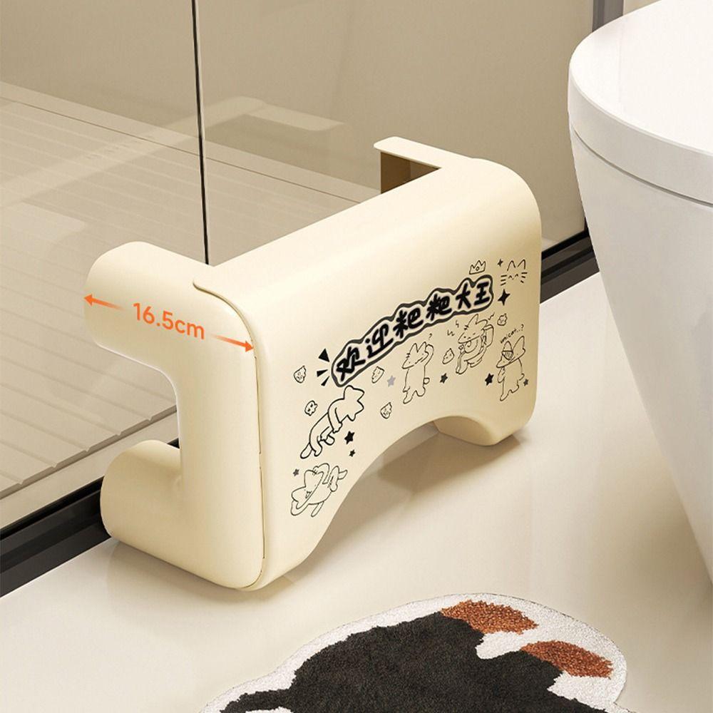 Ergonomic Toilet Footstool Waterproof Children's Toilet Stool Under Desk Footrest  Pregnant Woman