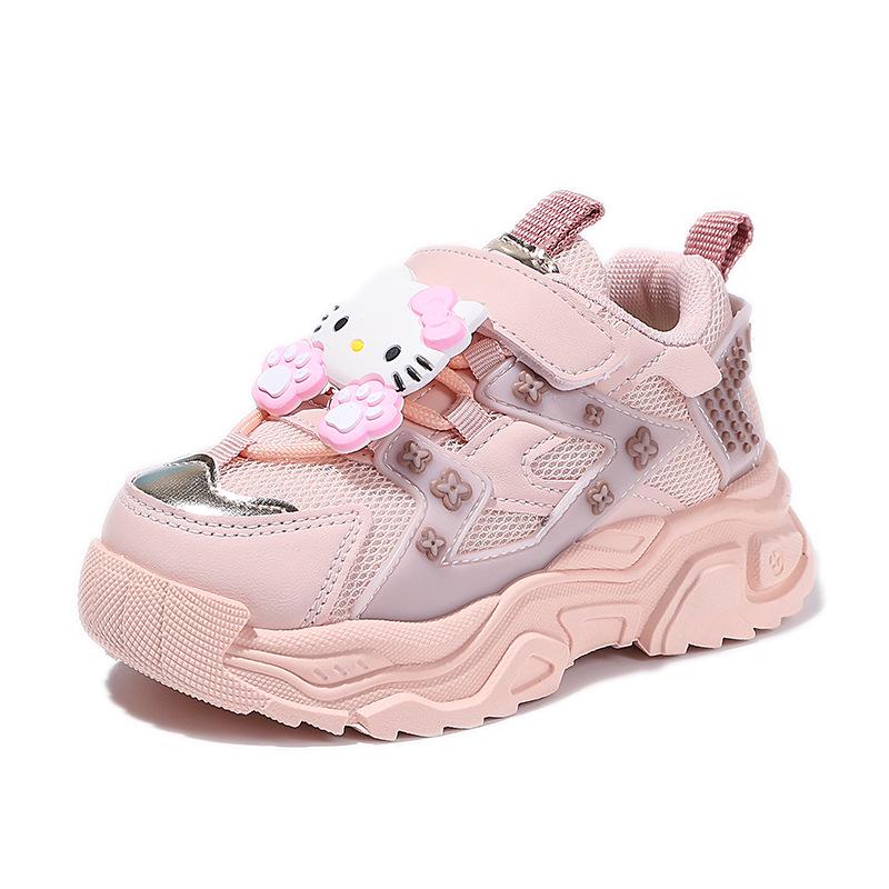 Hello Kitty Lightweight Breathable Running Shoes for Girls, Summer 2026 Edition