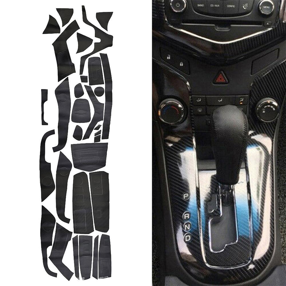 Interior Panel Dashboard Sticker Set For Chevrolet Cruze 09-15 Carbon Fiber Look