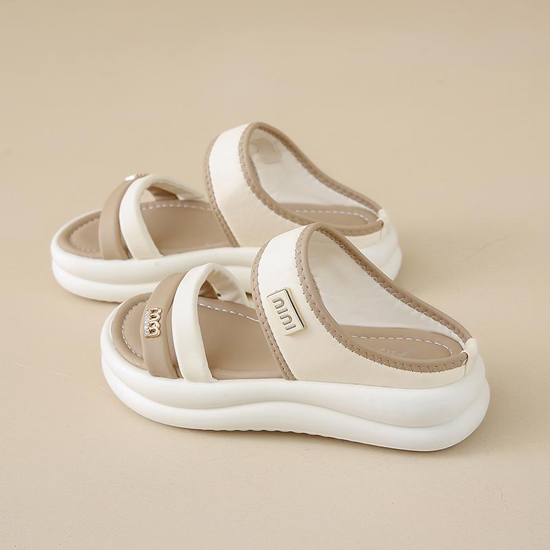 Fashion CRLAYDK Womens Slides Comfort Fashion Sandals Strap Ladies Lightweight Slip On Platform Outdoor Beach Slippers Walking Shoes