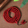 Bestselling Natural Cinnabar 108 Bead Buddhist Rosary Bracelet with High Purple Gold Sand Content