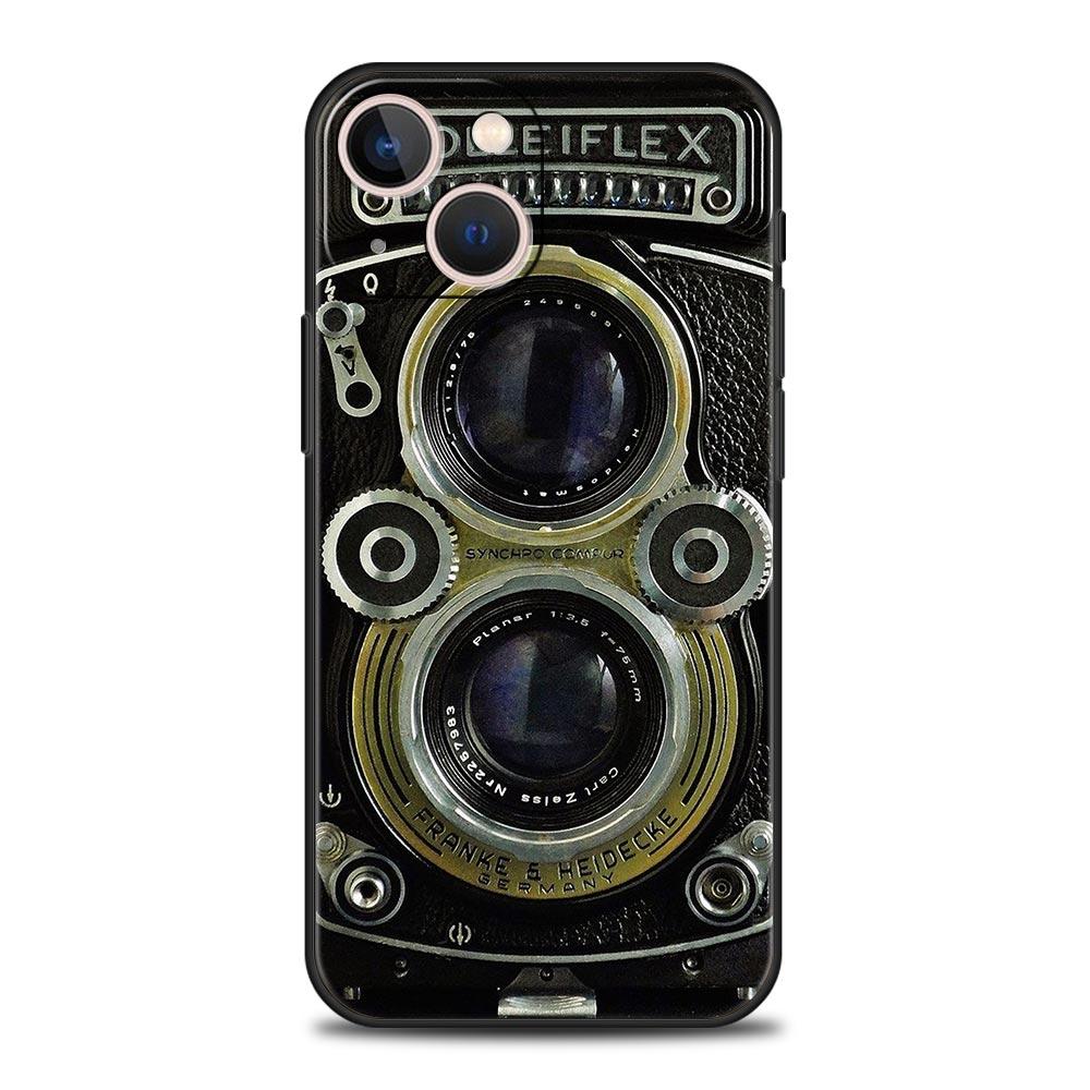 

Vintage Cassette Tape Retro Style Luxury Phone Case For iPhone 13 15 14 12 11 Pro MAX XR X SE XS 7 8 Plus Silicone Black Cover iPhone X XS