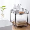 Cabinet Organizer Countertop Shelf Multifunctional Basket Storage Rack Spice for Household