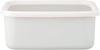 Fuji Horo Konte Deep Square Container L, Lily White, KE-DL LW