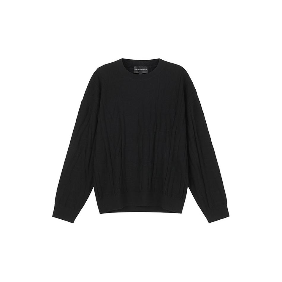 Emporio Armani FW23 Knitwear Men's Black 6R1MX4-1MFVZ-F016