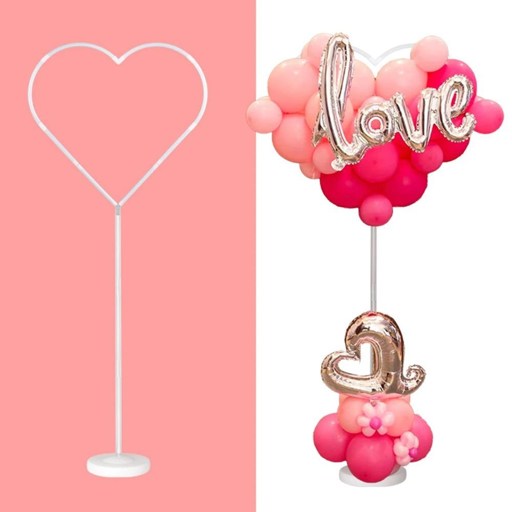 

Transparent Heart Shaped Balloon Arch Kit Reusable Wedding Garland Arch Holder Home Decoration 1set