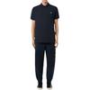 STONE ISLAND Short Sleeve Solid Logo Polo Shirt Men Tops Navy-Blue 22002SC67-V0020
