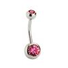 Neue Mode Sexy Damen Chirurgischer Stahl Kristall Bauchnabel Bauchnabelringe Bar Körperschmuck Piercing Schmuck
