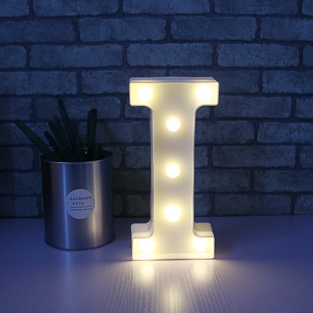 Wedding Decorative 26 Alphabet Name Letter LED Lights Luminous Number Lamp Romantic Theme Home Party Bedroom Decor Night Light