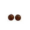 Amber Resin Stud Earrings Simple High-End Versatile Retro Earrings Temperament Elegant Maillard Women