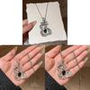 New Chinese Style Zircon Gourd Leaf Necklace For Women With Elegant Floral Pendant