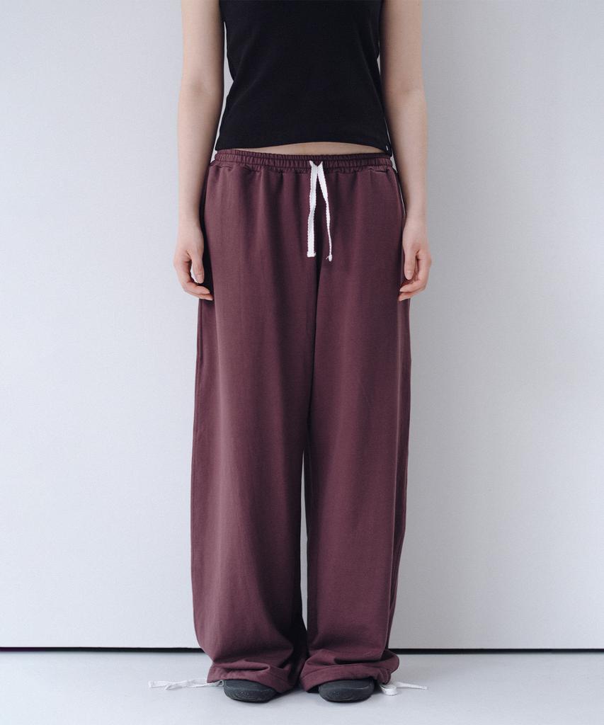 Ohesio Two-Way Straight Pants, Burgundy