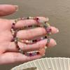 1PCS Pink Bead Bracelet, Bohemian Style Hand Woven Bead Accessory, New Chinese Style Bracelet with High-end Fashion, Suitable for Pairing